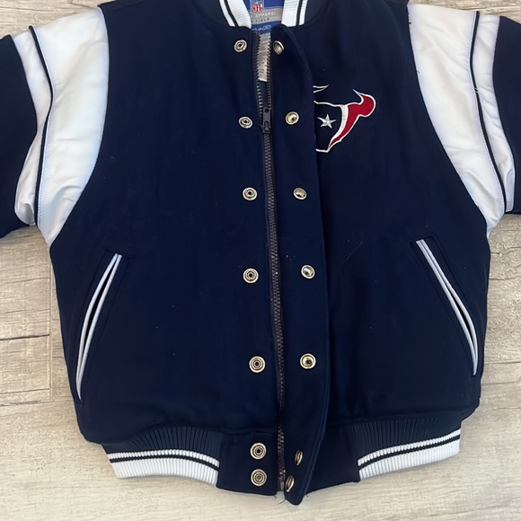 Houston Texans Reebok Jacket Size S (8) / CH (8) Color: Blue RN 67891 - Picture 4 of 15